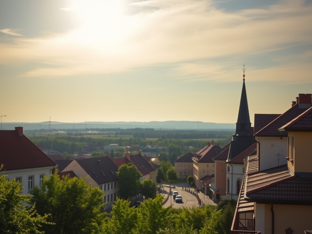 Malowniczy widok na Karkonosze z okolic Piechowic, symbolizujący piękno regionu i jego kulinarne bogactwo.